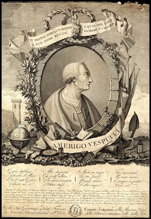 Scuola italiana del XVIII secolo: RITRATTI DI AMERIGO VESPUCCI