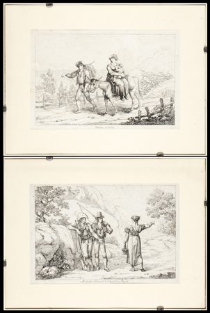 Bartolomeo Pinelli (1781-1835): "MICHETTI - COSTUMI DEL REGNO DI NAPOLI" E "FEMMINA DI TIVOLI"