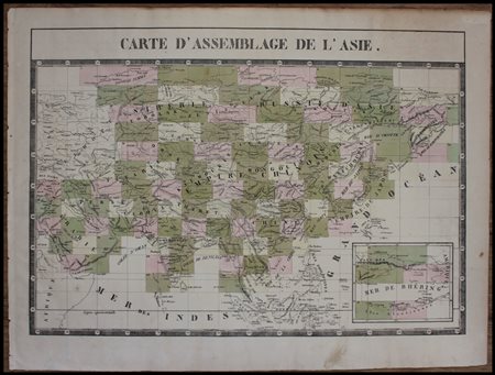 Philippe Vandermaelen (1795-1869): CARTE D'ASSEMBLAGE DE L'ASIE, 1827