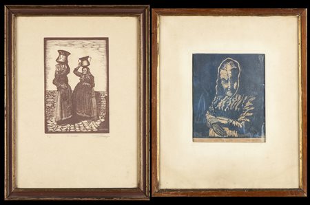 Giorgio Levi Minzi (1895-1877): LOTTO DI DUE XILOGRAFIE 