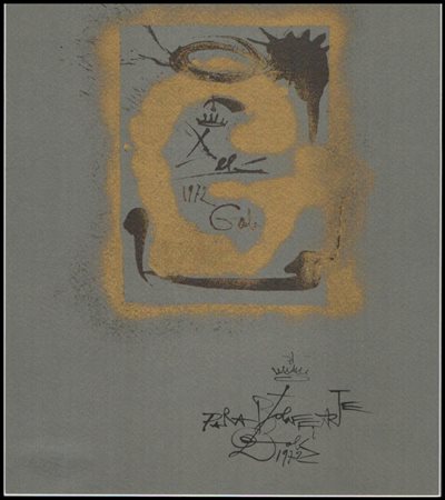 Salvador Dalí (1904-1989): LETTERA G, 1972