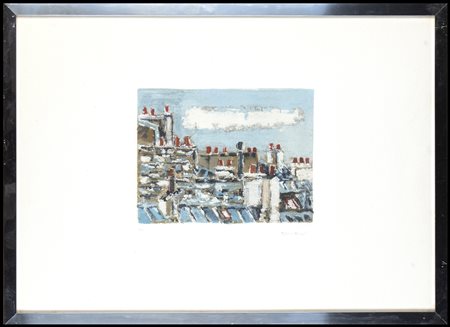 Orfeo Tamburi (1910-1994): TETTI DI PARIGI