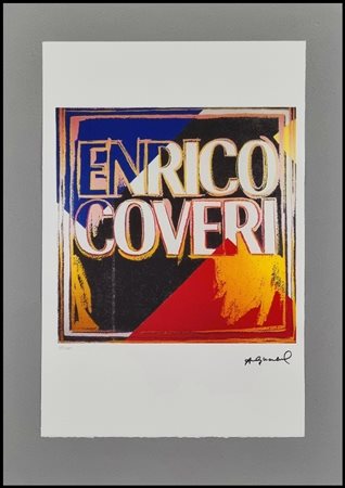 WARHOL ANDY Pittsburgh (PENNSYLVANIA) 1928 - New York 1987 "Enrico Coveri"