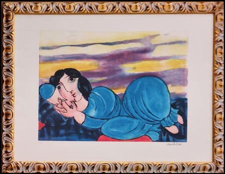 CANTATORE DOMENICO Ruvo di Puglia (BA) 1906 - Parigi 1998 "Odalisca"