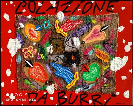 DONZELLI BRUNO Napoli 1941 "Colazione da Burri" 