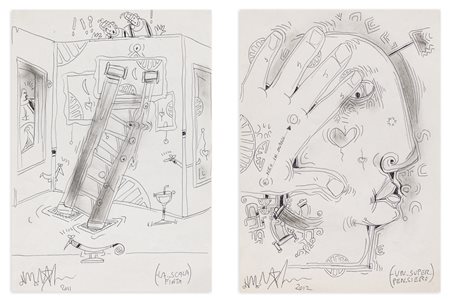 MARTINO DELEGO (1956) - Lotto unico di 2 opere