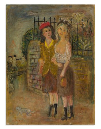 GUIDO PAJETTA (1898-1987) - Le amiche a braccetto, 1941