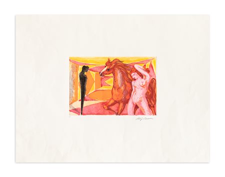 ALIGI SASSU (1912-2000) - Pentesilea e l'ombra, 1985