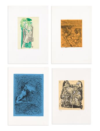 REMO BRINDISI (1918-1996) - Lotto unico di 4 opere grafiche