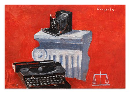 ENRICO LONGFILS (1914-1992) - Senza Titolo, 1991