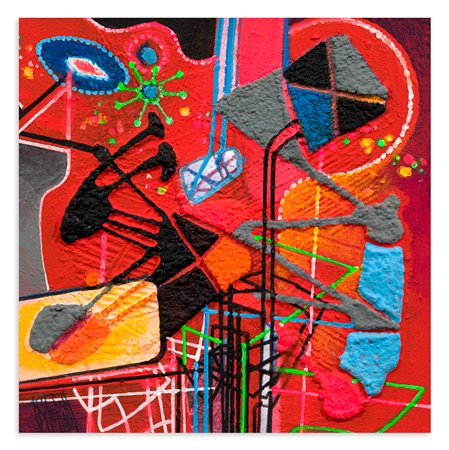 GAETANO D'AURIA (1948) - Saliscendi rosso, 2017