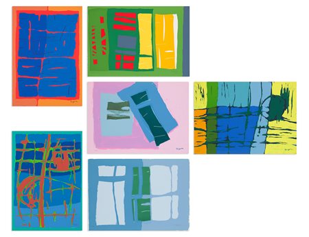 ANTONIO CORPORA (1909-2004) - Voies de la couleur - Signes du silence, 1972