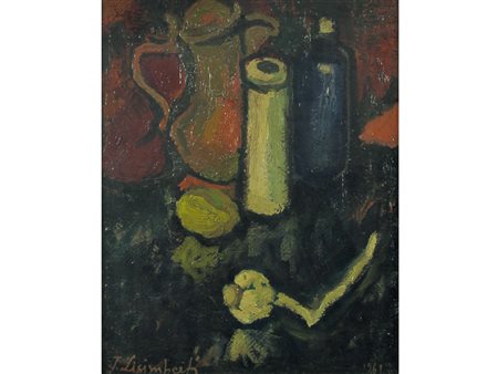 Idelbene Lisimberti (Trento 1927) Natura morta Olio su tela Firmato e datato...