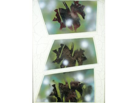 Sergio Melloni (Bologna 1938) Foglie d'Inverno Olio su tela Firmato e datato...