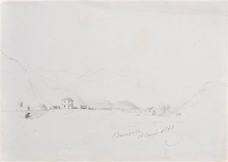 Karl Vinzenz Moser (Bozen/Bolzano 1818 - 1882) Dintorni di Bronzolo,...