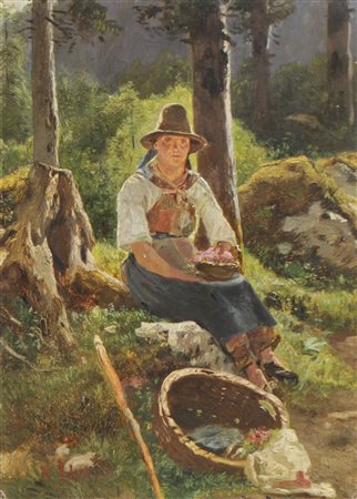 Edmund Adler (Wien/Vienna 1876 - Mannersdorf 1965) Ragazzo di campagna su...