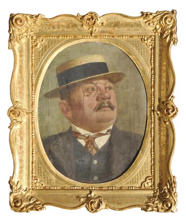 Bartolomeo Bezzi (Fucine di Ossana 1851 - Cles 1923) Ritratto Dott. Luigi...