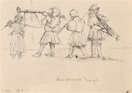 Anton Colli Cortina d’Ampezzo 1870 - Innsbruck 1950) Angeli musicanti,...