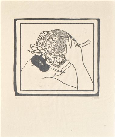 Carl Moser (Bozen/Bolzano 1873 - 1939) Dopo il bagno, 1919/ 1978...