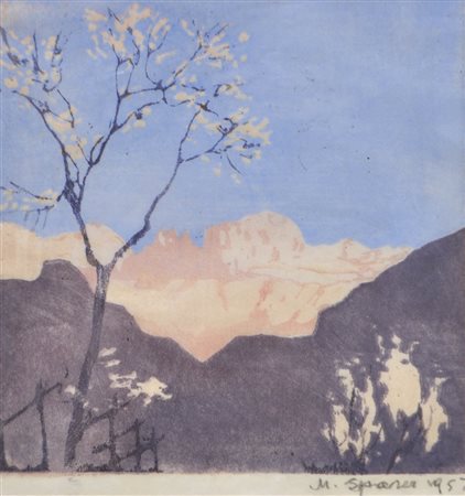 Max Sparer (Söll, Tramin/Termeno 1886 - Bozen/Bolzano 1968) Catinaccio con...