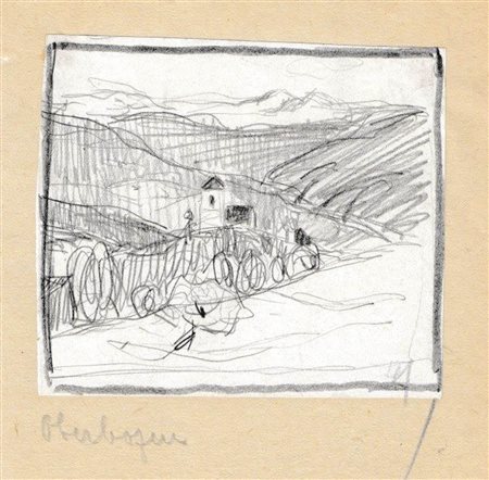 Artur Nikodem (Trient/Trento 1870 - Innsbruck 1940) Soprabolzano;Matita, 8,5...