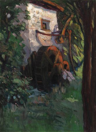 Artur Nikodem (Trient/Trento 1870 - Innsbruck 1940) Il mulino "Rosenmühle",...