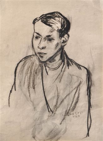 Sepp Orgler (Wörgl 1911 - gefallen bei Orell, Russland 1943) Ritratto di un...