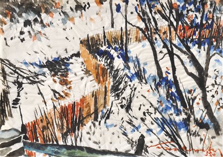 Wilhelm Nicolaus Prachensky (Innsbruck 1898 - Innsbruck1956) Giardino...