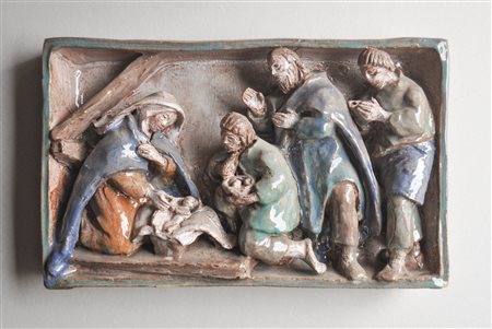 Maria Delago (St. Leonhard in Passeier 1902 / Brixen 1979) Presepe, 1970;...