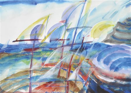 Robert Scherer (Kortsch/Corces 1928, lebt in Ala/vive a Ala) Sul lago di...