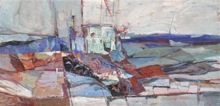 Robert Scherer (Kortsch/Corces 1928, lebt in Ala/vive a Ala) Porto; Olio su...