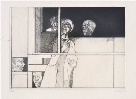 Karl Plattner Mals/Malles 1919 - Mailand/Milano 1986) Vetrina,...