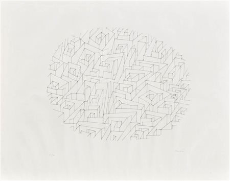 Paul Flora (Glurns/Glorenza 1922 - Innsbruck 2003) Labirinto con...