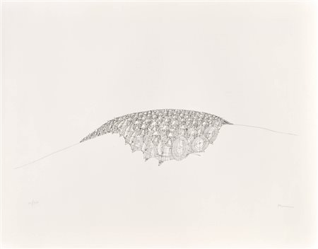 Paul Flora (Glurns/Glorenza 1922 - Innsbruck 2003) Germani;Litografia, 50,2 x...