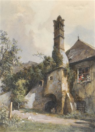 Karl Flieher (Wien/Vienna 1881 - Zell am See 1958) Vecchio maso a...