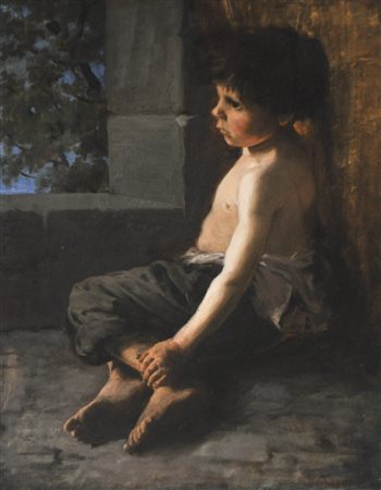 Hans Rabensteiner (Villanders/Villandro 1849 - München/Monaco 1930) Ragazzo...