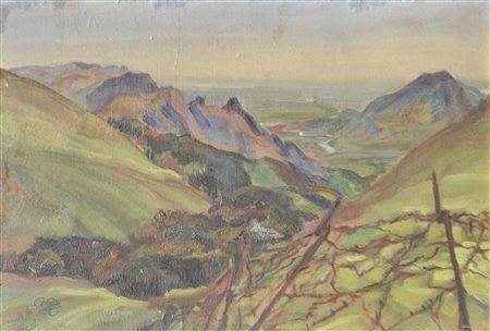 Alfred Zangerl (Bregenz 1892 - Blumenau; Brasilien/Brasile 1948) Monte Cimone...