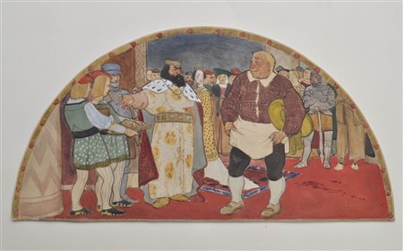 Albert Stolz (Bozen/Bolzano 1875 - 1947) I giganti della Val d’Ega, 1910...