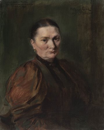 Albin Egger-Lienz (Stribach bei Lienz 1868 - St. Justina bei Bozen 1926)...