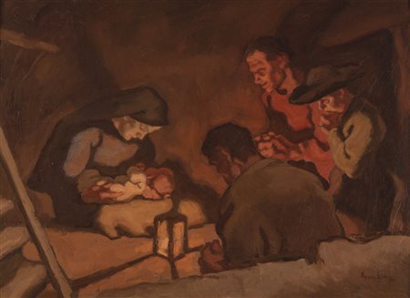 Albin Egger-Lienz (Stribach bei Lienz 1868 - St. Justina bei Bozen 1926)...