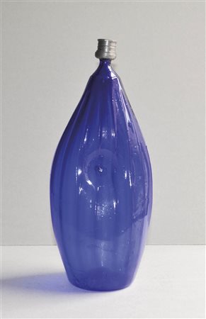 Anonym/Anonimo Bottiglia ad ombelico, Tirolo XIX sec.;Vetro, tappo in peltro,...