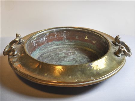 Anonym/Anonimo Braciere in ottone;D 46 cm