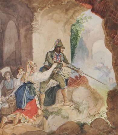 Maler der Mitte des 19. Jh./Pittore della metà del XIX sec. Partigiani...