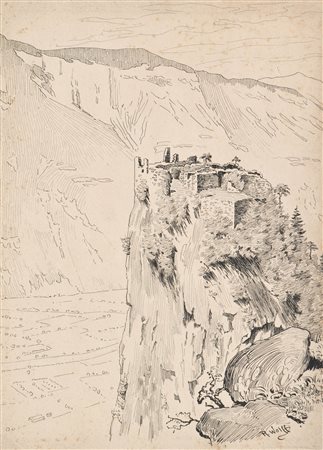 Richard Wolff (Esseg 1880 - Bozen/Bolzano 1964) Castel Greifenstein presso...