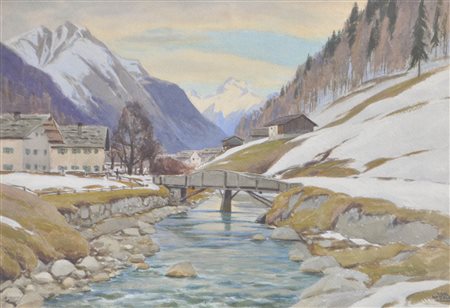 Carl Kessler (Coburg 1876 - München/Monaco di Baviera 1968) Steeg nella valle...