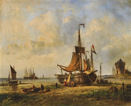 Nicolaas Martinus Wijdoogen (Koog aan de Zaan 1824 - Copenhagen 1898) Navi...