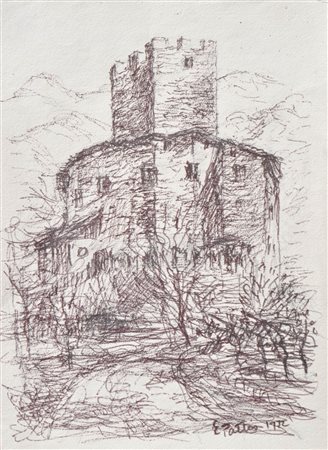 Erich Pattis (Tiers/Tires 1902 - Bozen/Bolzano 1996) Castel Novale presso...