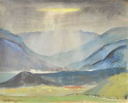 Ernst Schroffenegger (Feldkirch 1905 - Innsbruck 1994) Raggi di sole tra le...