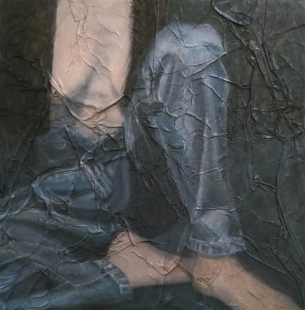 Lizzy Bianconi (*Bolzano/Bozen 1963) Jeans, 2020;Tecnica mista su carta, 61 x...