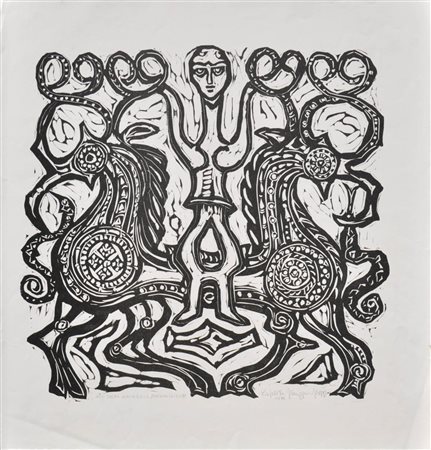 Liselotte Plangger-Popp Dal Caucaso / Dalla Georgia, 1976;2 incisioni su...